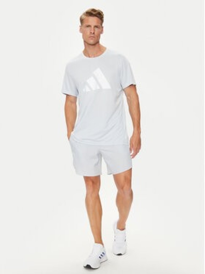 adidas T-Shirt Run It IN0080 Błękitny Regular Fit