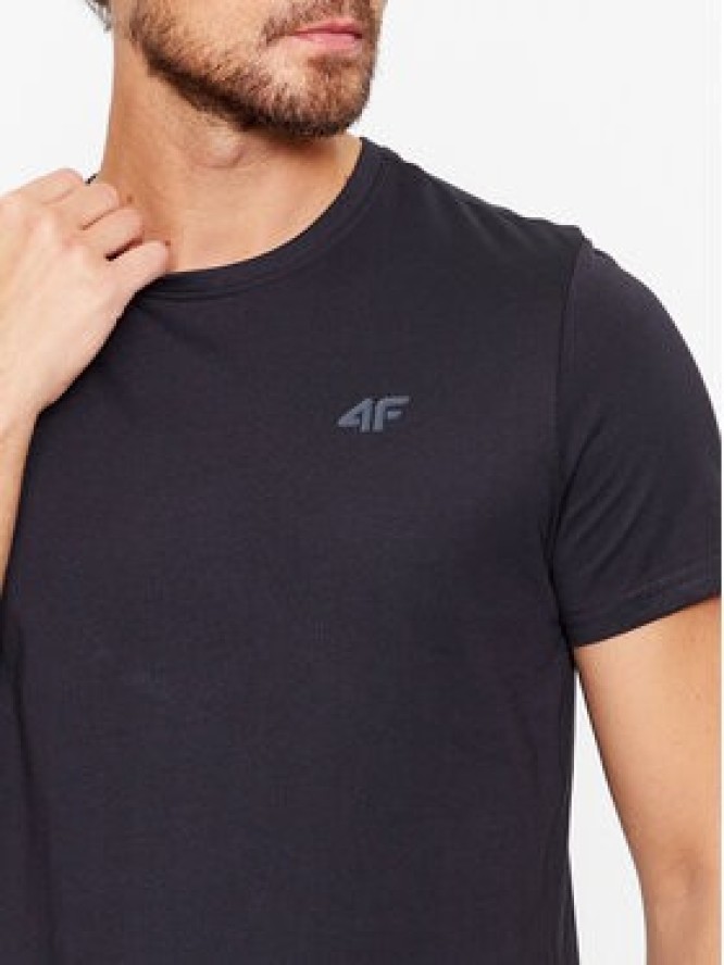 4F T-Shirt 4FAW23TTSHM0876 Niebieski Regular Fit