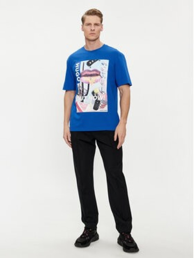Hugo T-Shirt Narcado 50513316 Niebieski Relaxed Fit