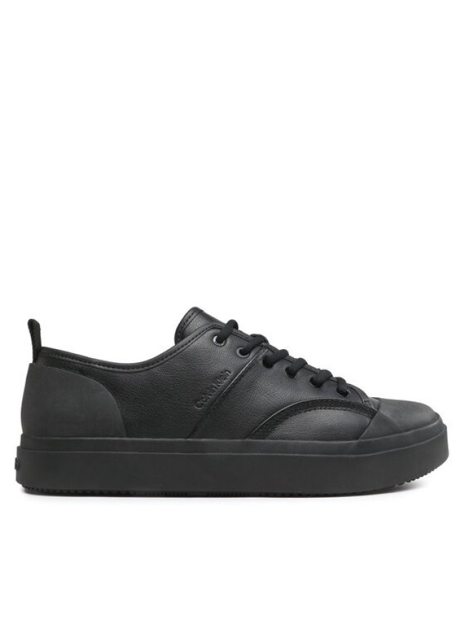 Calvin Klein Trampki Low Top Lace Up Lth HM0HM01045 Czarny