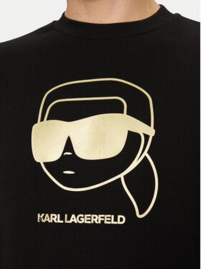 KARL LAGERFELD Bluza 705462 551900 Czarny Regular Fit