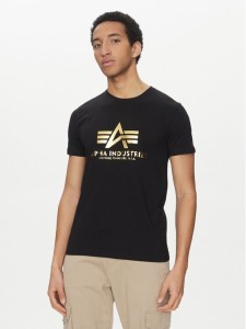 Alpha Industries T-Shirt Basic 100501 Czarny Regular Fit