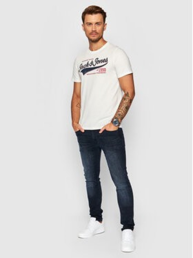 Jack&Jones Jeansy Liam Original Agi 12166852 Granatowy Skinny Fit