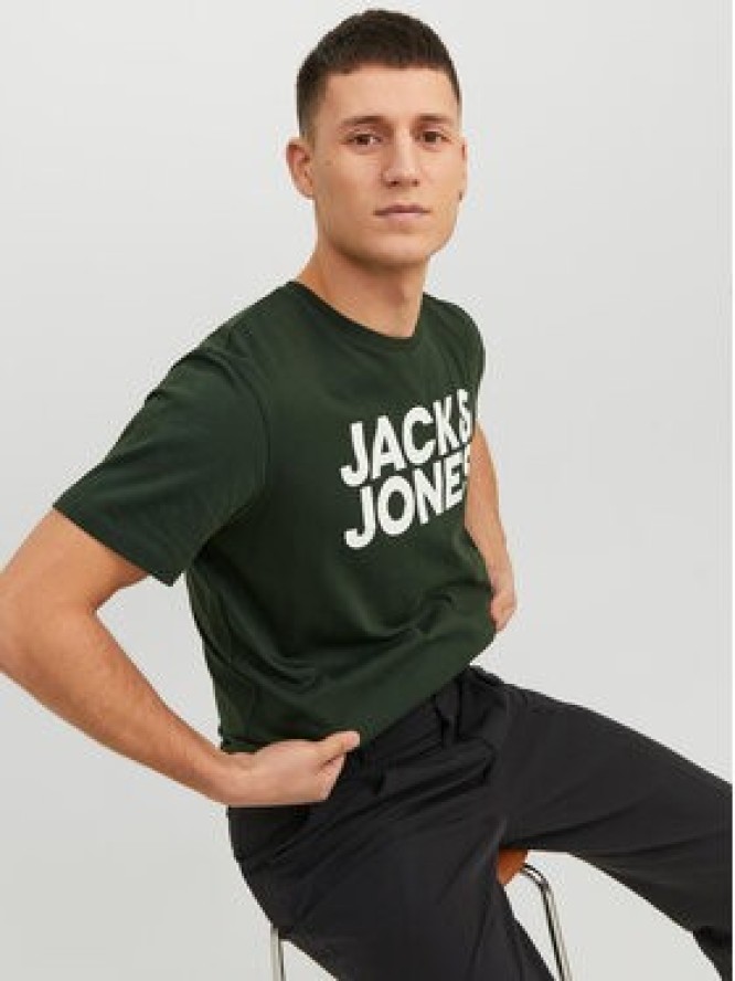 Jack&Jones T-Shirt Corp 12151955 Zielony Standard Fit