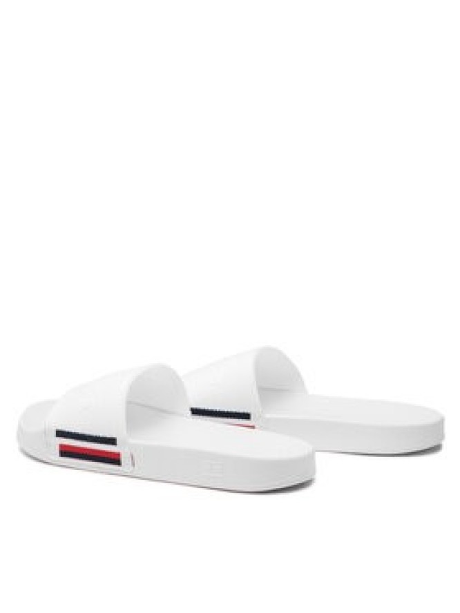 Tommy Hilfiger Klapki Corporate Knitted Beach Sandal FM0FM04062 Biały