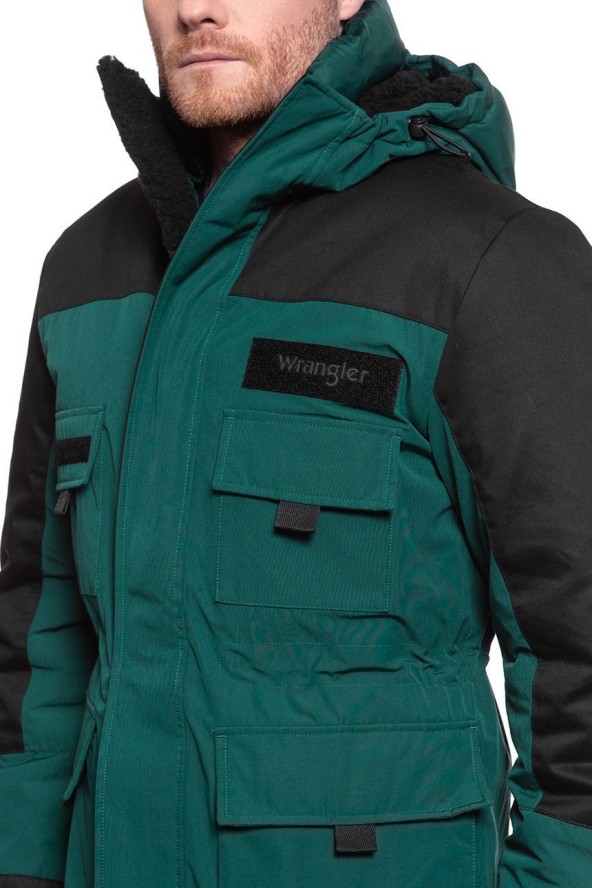WRANGLER PARKA MĘSKA KURTKA ZIMOWA DŁUGA PINE W4B6XPG01 112129089