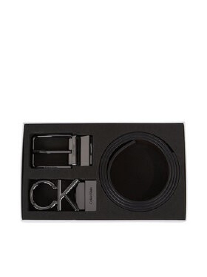 Calvin Klein Pasek Męski Gs 2 Buckles 1 Strap Belt Set K50K511027 Czarny