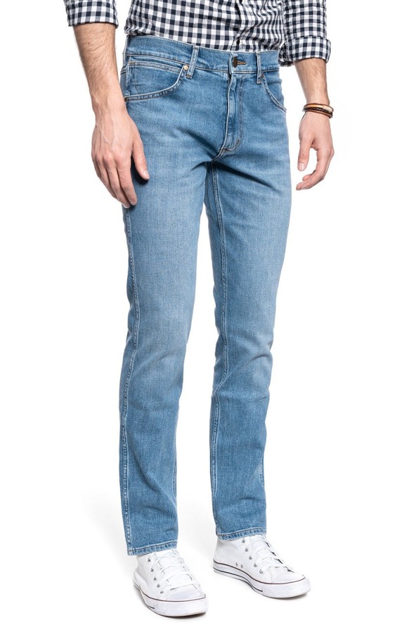 WRANGLER SPODNIE MĘSKIE GREENSBORO MID SUMMER BLUE W15QV712Z