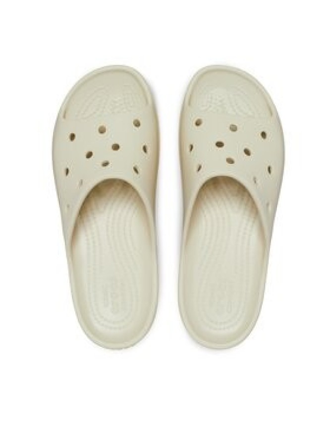 Crocs Klapki Classic Platform Slide 208180 Beżowy