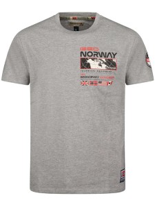 Geographical Norway Koszulka "Jholme" w kolorze szarym rozmiar: L