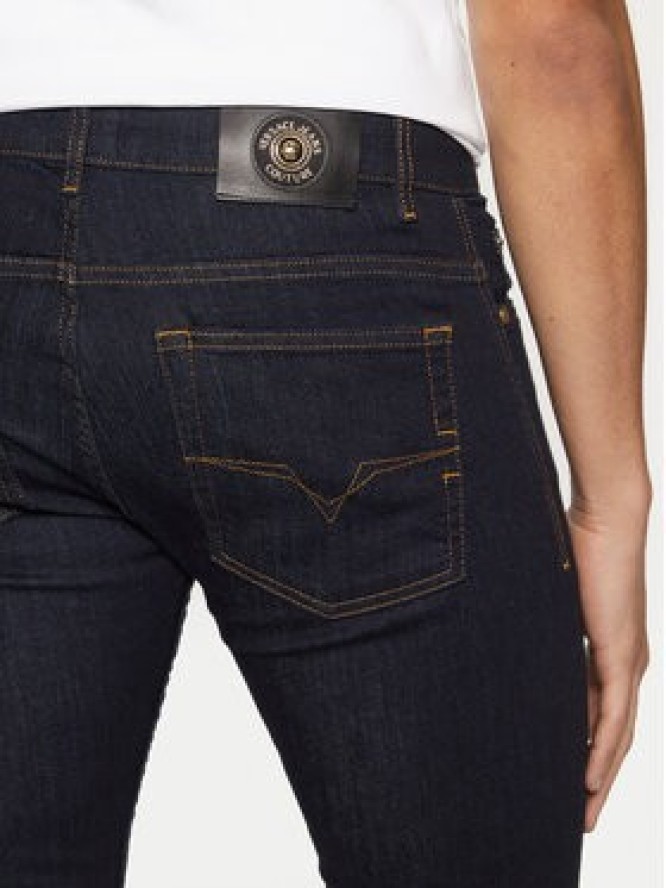 Versace Jeans Couture Jeansy 78GAB5D0 Granatowy Slim Fit