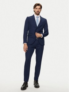 Jack&Jones Garnitur Costa 12241916 Granatowy Super Slim Fit