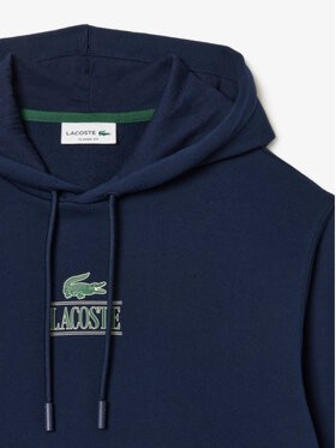 Lacoste Bluza SH5643 Granatowy Classic Fit