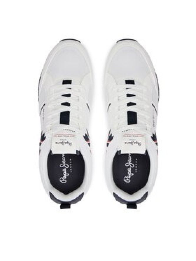 Pepe Jeans Sneakersy Dublin Brand PMS40009 Biały