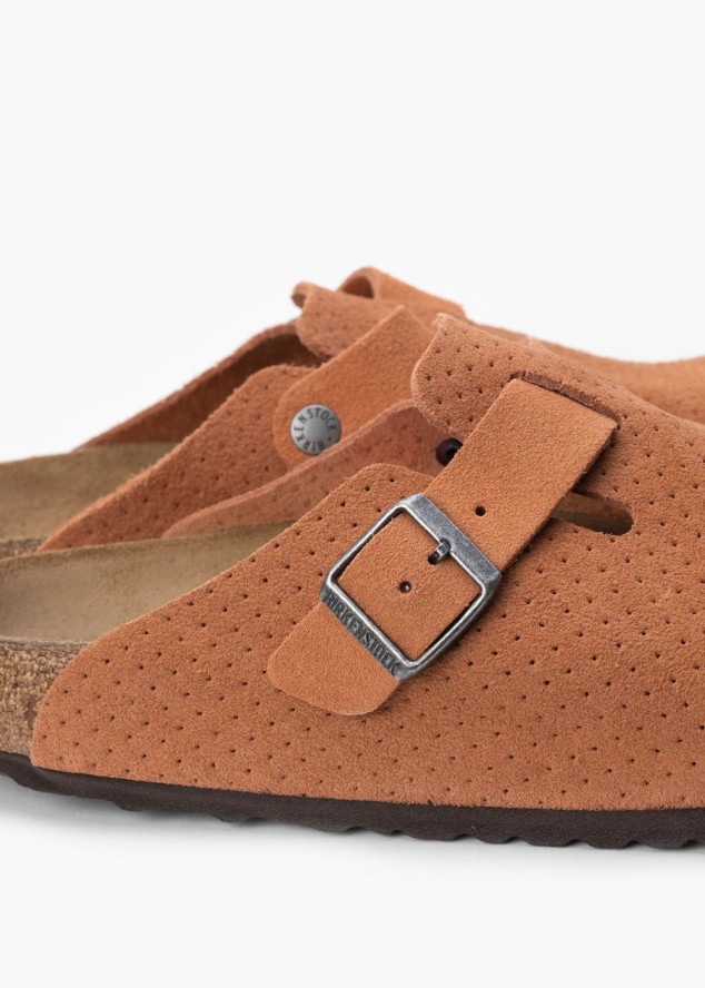 Klapki męskie BIRKENSTOCK BOSTON LEVE DOTTED BURNT ORANGE