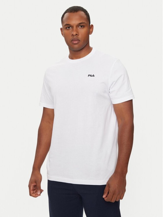 Fila T-Shirt Berloz FAM0340 Biały Regular Fit