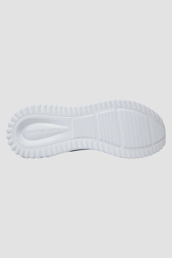 CALVIN KLEIN Czarne sneakersy męskie z białą podeszwą
