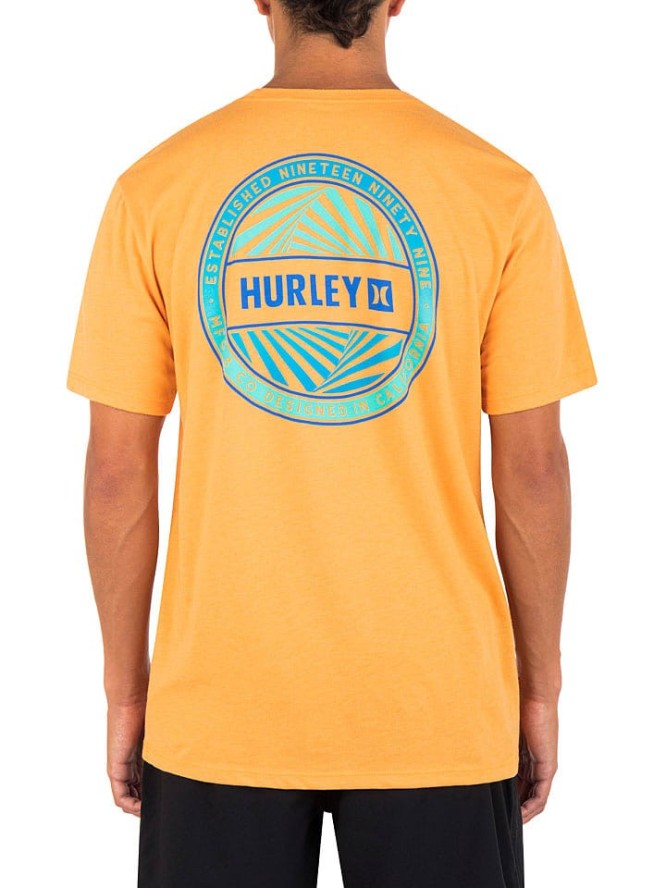 Hurley Koszulka w kolorze pomarańczowym ze wzorem rozmiar: S