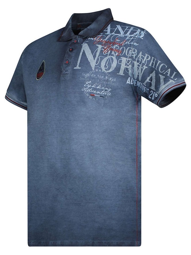 Geographical Norway Koszulka polo w kolorze granatowym rozmiar: L