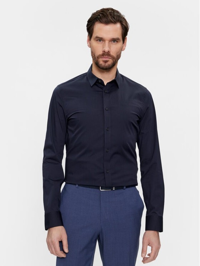 Calvin Klein Koszula K10K110856 Granatowy Slim Fit