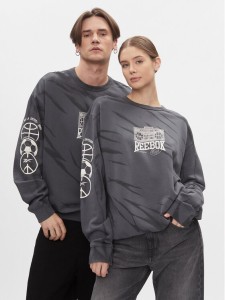 Reebok Bluza Classics Block Party Crew Sweatshirt HS9178 Szary