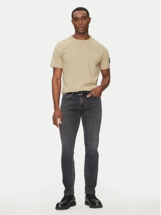 Calvin Klein Jeans T-Shirt J30J323484 Beżowy Regular Fit