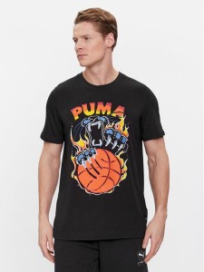 Puma T-Shirt TSA 624825 Czarny Regular Fit