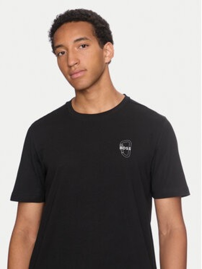 Boss T-Shirt 50519364 Czarny Regular Fit