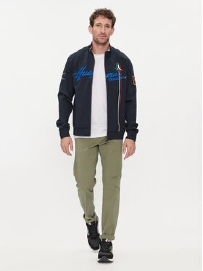 Aeronautica Militare Bluza 241FE1790F509 Granatowy Regular Fit