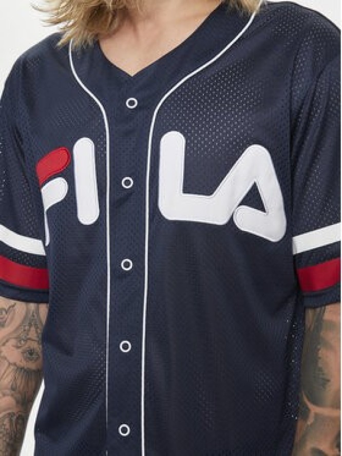 Fila T-Shirt FAM0652 Granatowy Relaxed Fit