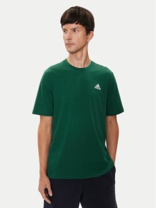 adidas T-Shirt Essentials Single Jersey Embroidered Small Logo IJ6111 Zielony Regular Fit