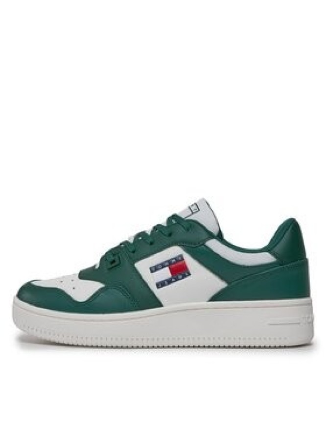 Tommy Jeans Sneakersy Tjm Retro Basket Ess EM0EM01395 Zielony