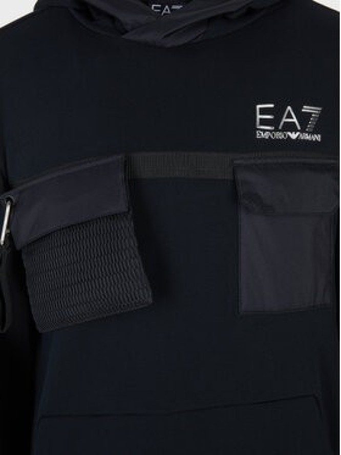 EA7 Emporio Armani Bluza 6RPM88 PJSEZ 1200 Czarny Regular Fit