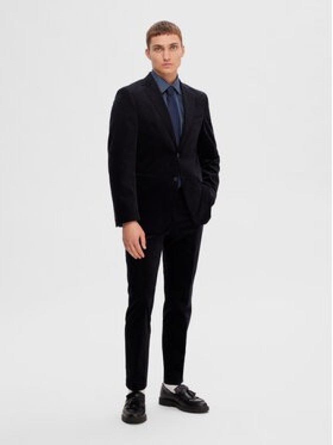 Selected Homme Koszula 16087706 Granatowy Slim Fit