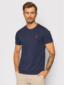 Polo Ralph Lauren T-Shirt Bsr 710680785 Granatowy Custom Slim Fit