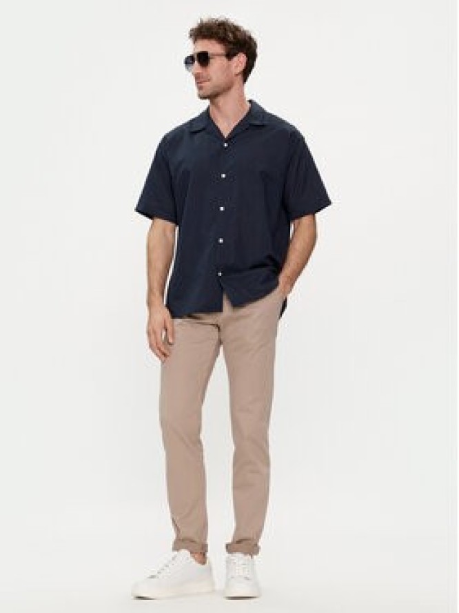 Jack&Jones Koszula Resort 12248594 Granatowy Slim Fit