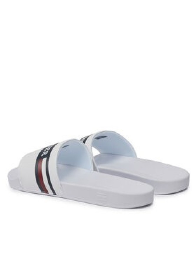 Tommy Hilfiger Klapki Corporate Hilfiger Pool Slide FM0FM04911 Biały