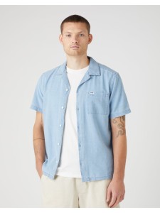 WRANGLER LS 1 PKT SHIRT MĘSKA KOSZULA JEANSOWA LIGHT INDIGO W5D6LOX4E