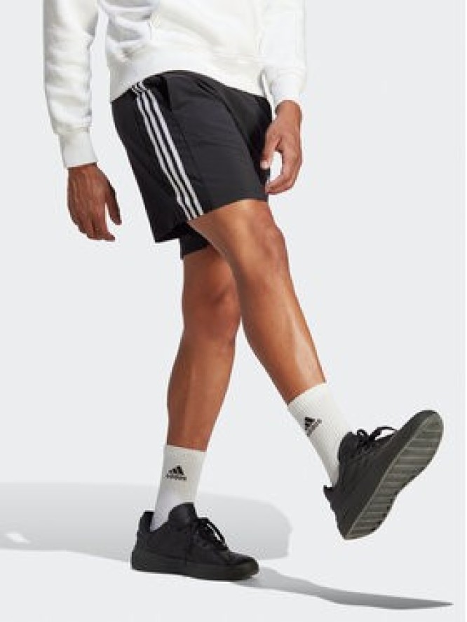 adidas Szorty sportowe AEROREADY Essentials Chelsea 3-Stripes Shorts IC1484 Czarny Regular Fit