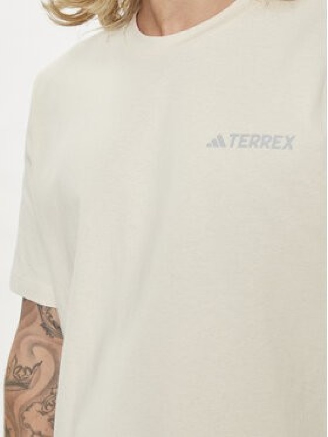 adidas T-Shirt Graphic IS0287 Écru Regular Fit