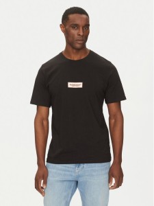 Jack&Jones T-Shirt Split 12273182 Czarny Regular Fit