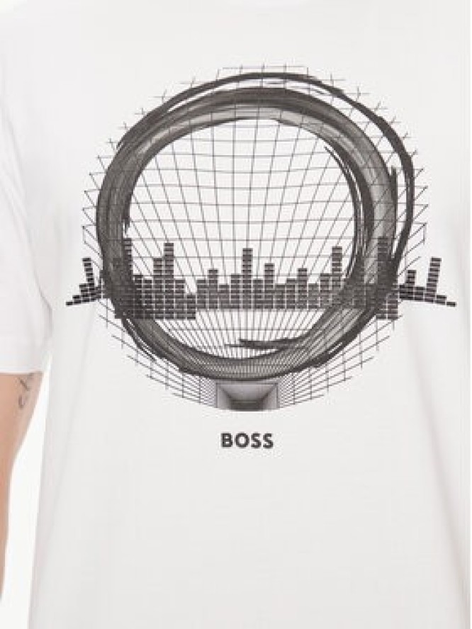 Boss T-Shirt 50506372 Biały Regular Fit