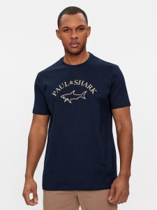 Paul&Shark T-Shirt 24411032 Granatowy Regular Fit