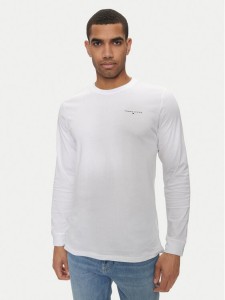 Tommy Jeans Longsleeve Linear DM0DM18551 Biały Slim Fit