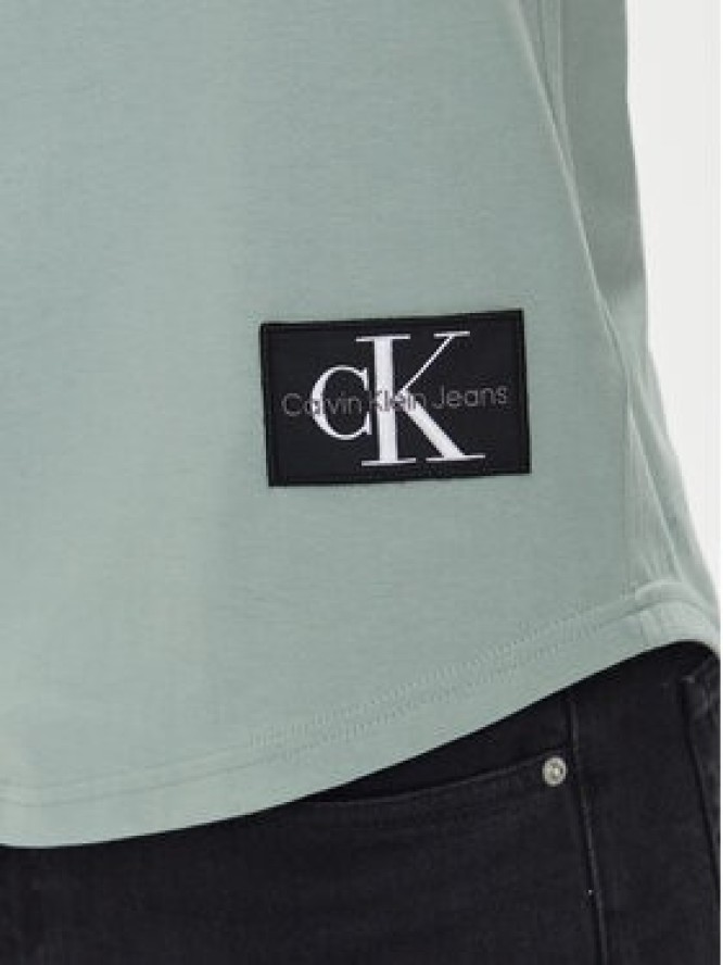 Calvin Klein Jeans T-Shirt J30J323482 Zielony Regular Fit