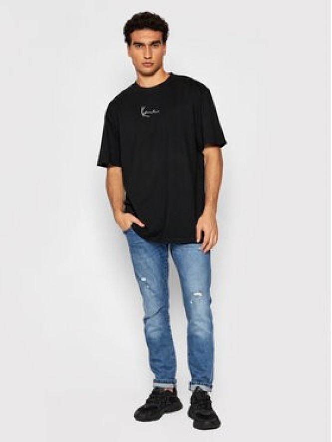 Karl Kani T-Shirt Small Signature 6060584 Czarny Regular Fit