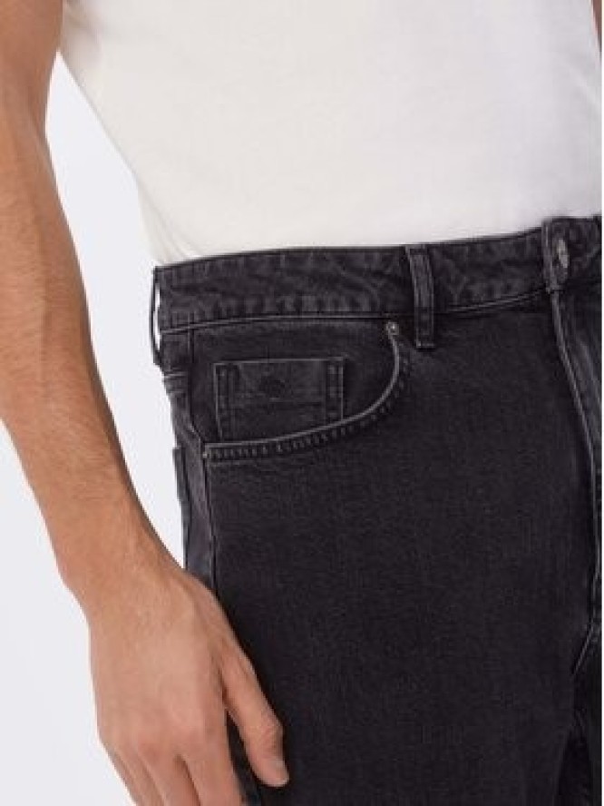 Americanos Jeansy Montevideo Czarny Tapered Leg