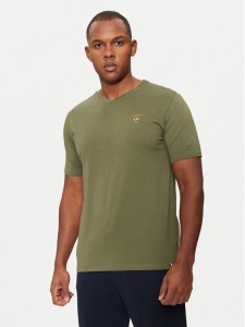 Aeronautica Militare T-Shirt AM1UTI002 Zielony Regular Fit