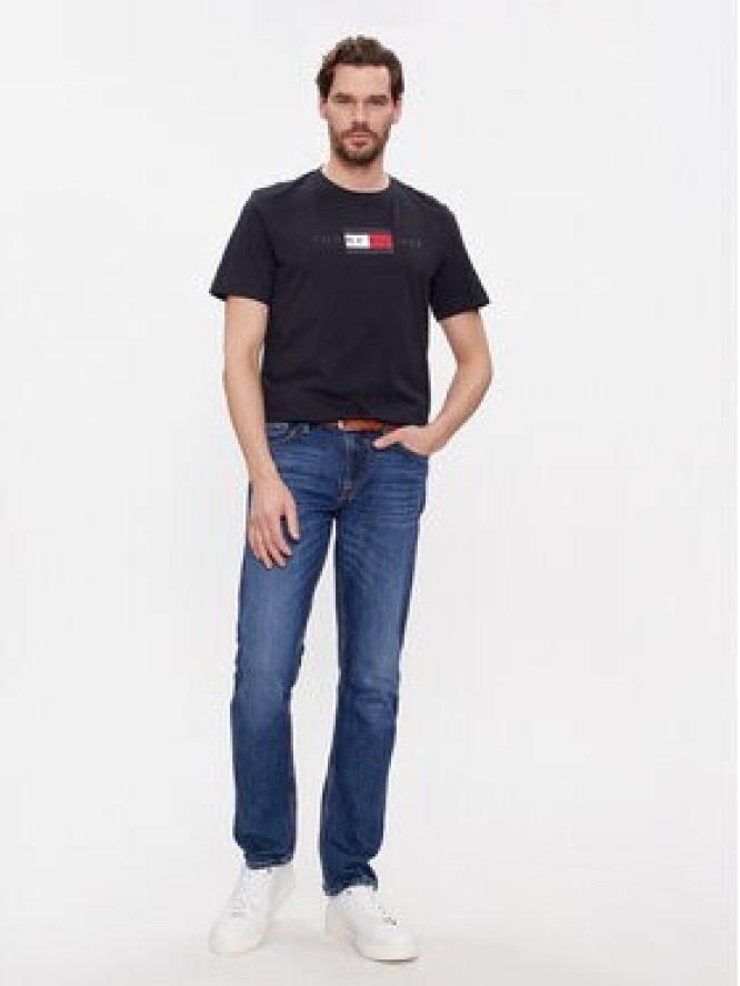 Tommy Hilfiger T-Shirt MW0MW37859 Granatowy Regular Fit