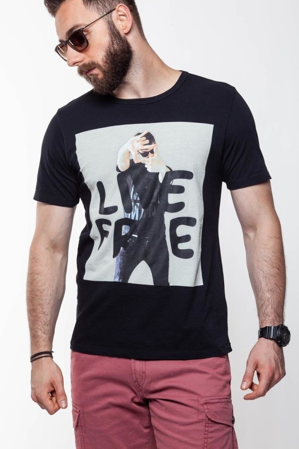 LEE T SHIRT PHOTO TEE BLACK L60QEP01